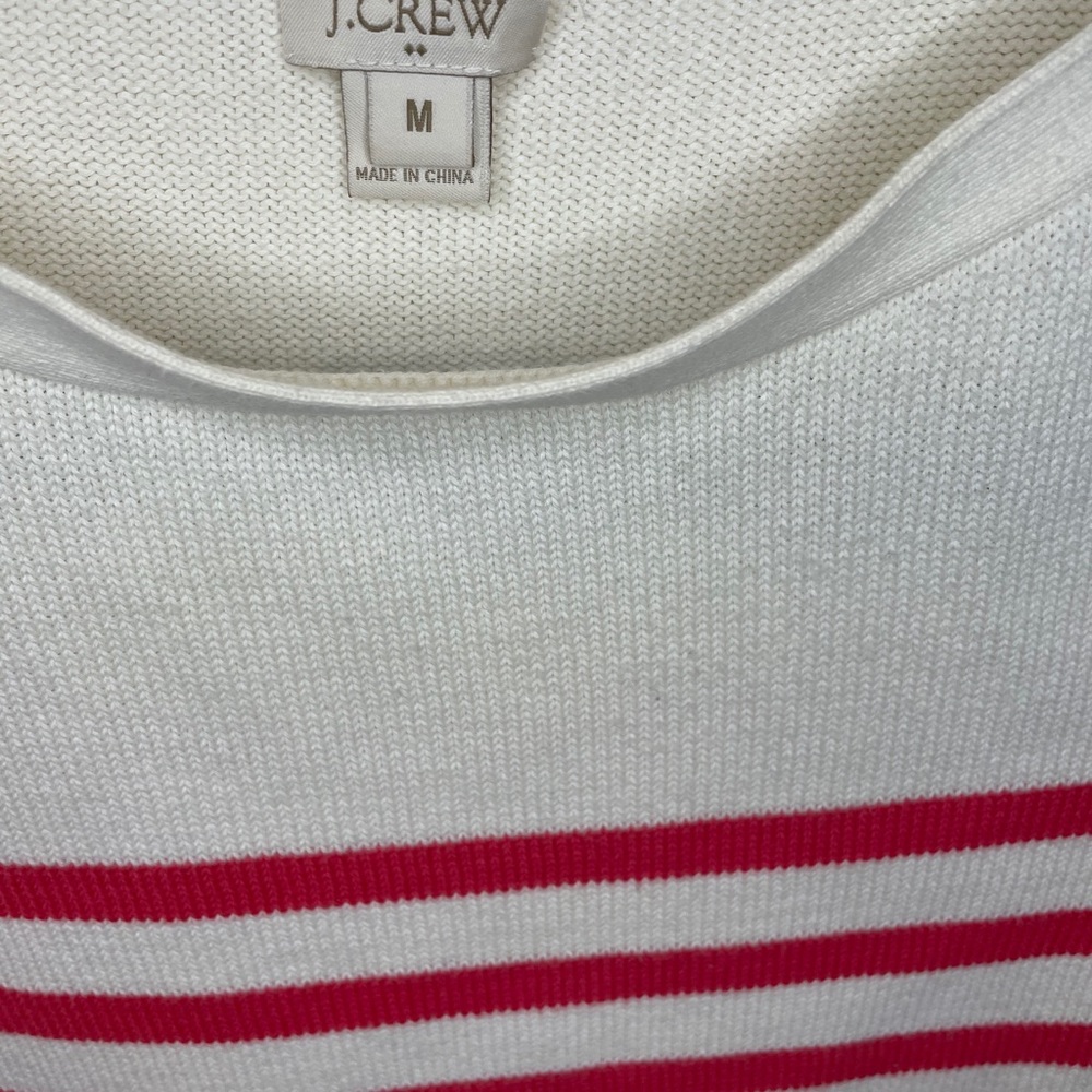 J.Crew Pink Stripped Sweater